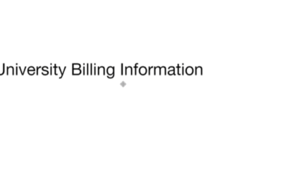 Dashboard Part 6 University Billing Information – EN